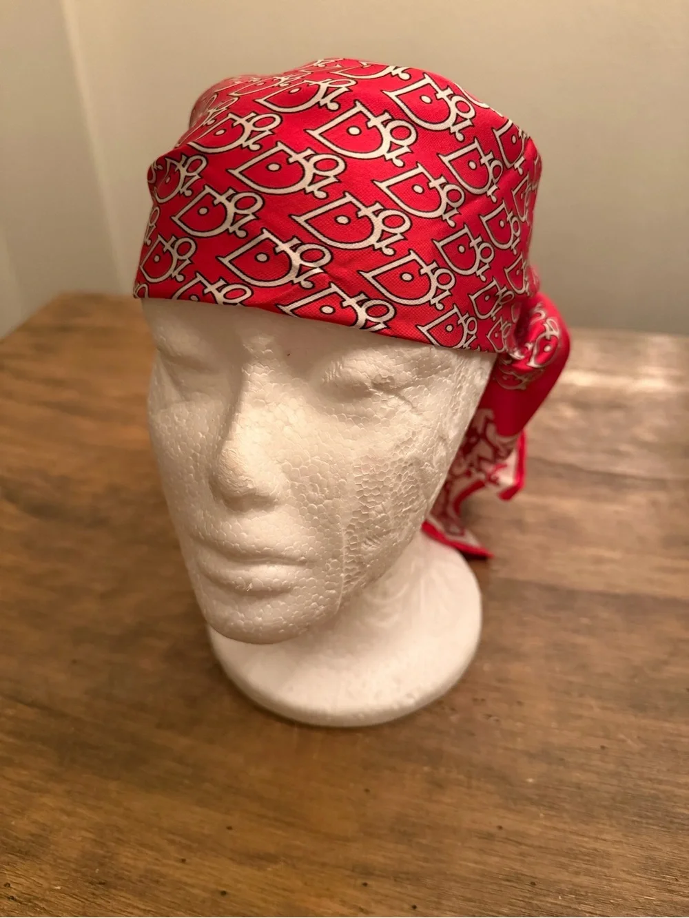 Dior Logo Printed Silk Scarf Bandana